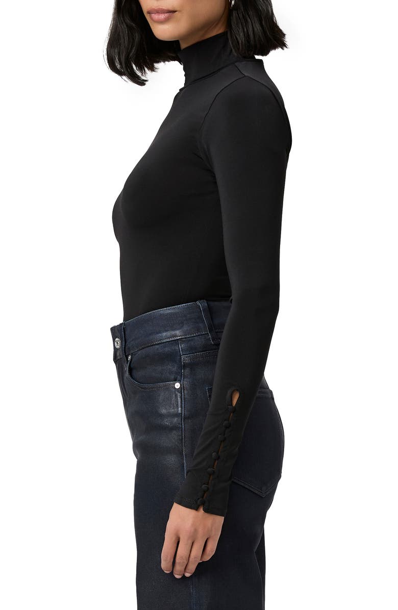 PAIGE Ciri Mock Neck Long Sleeve Top, Alternate, color, Black