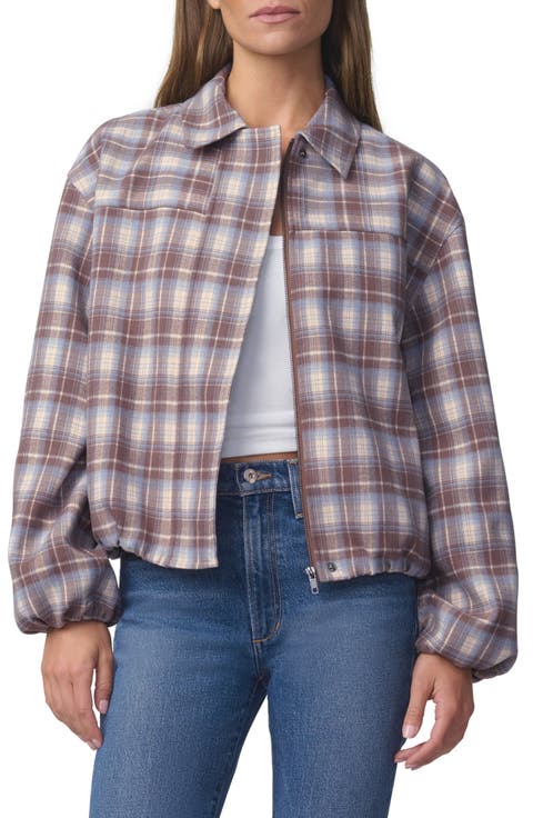 The Bella Plaid Bomber Jacket