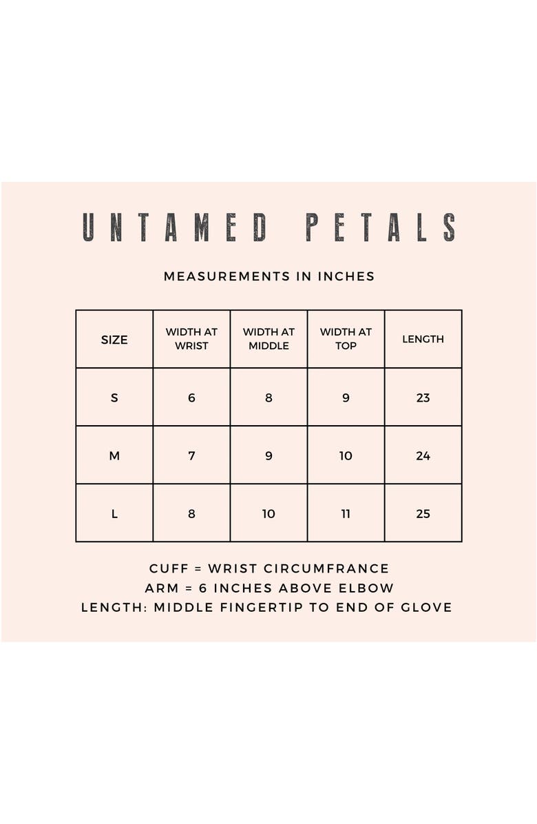 Untamed Petals Valiant Sheer Gloves, Alternate, color, Ivory