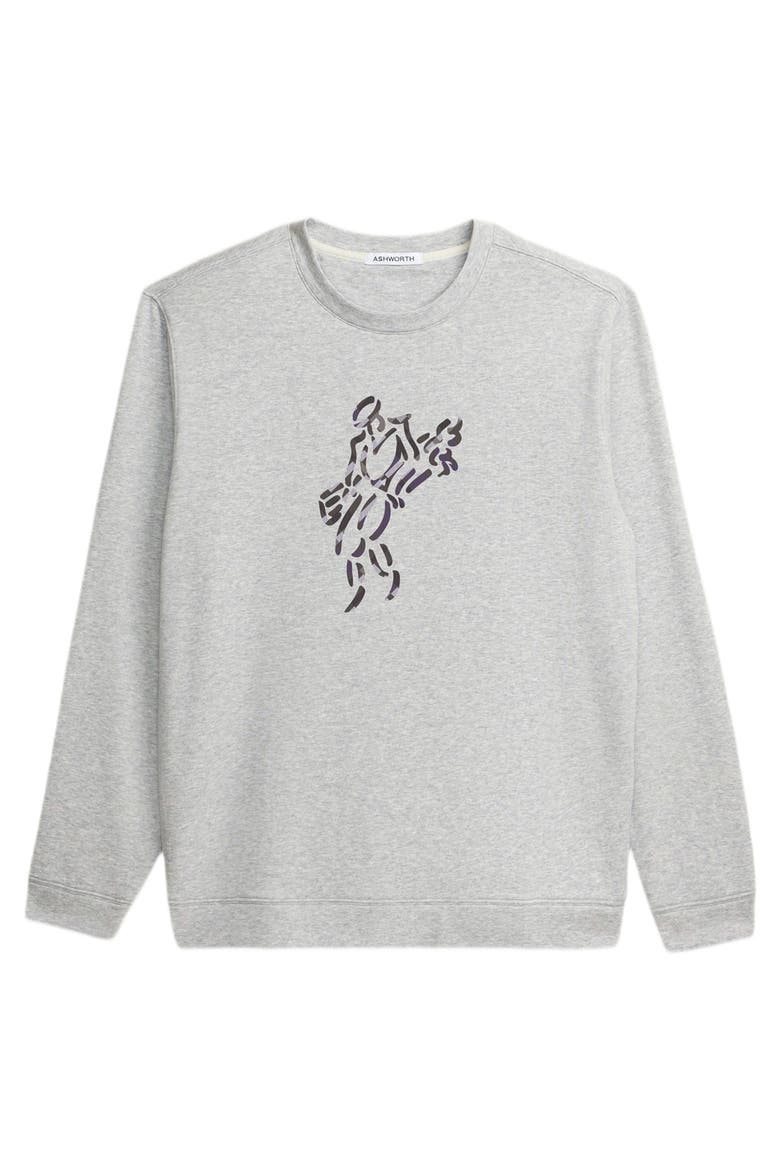 Plaid Golfman Crew, Main, color, Grey Heather