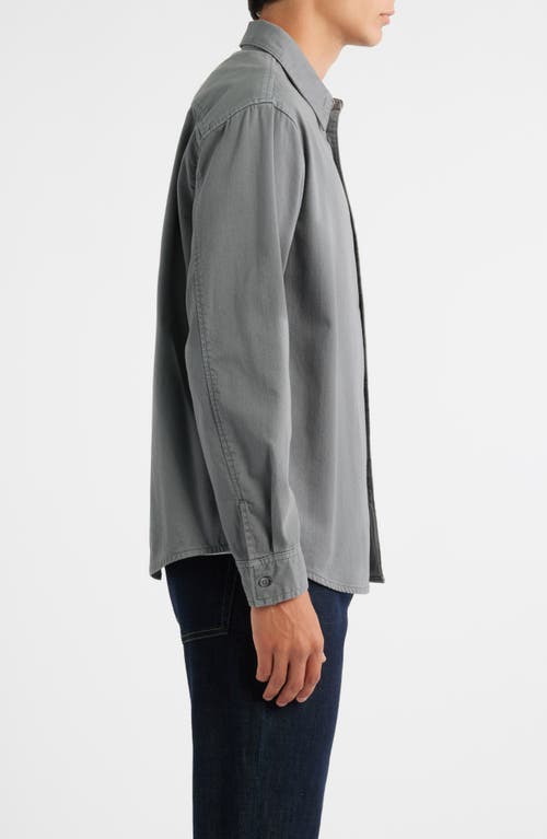 Frame Modern Button-up Shirt In Gray
