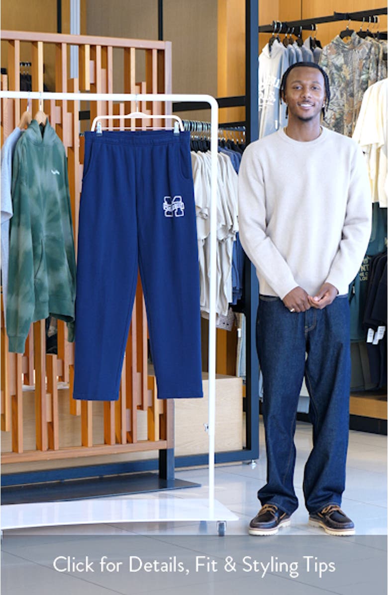 Banner Cotton Fleece Sweatpants, sales video thumbnail
