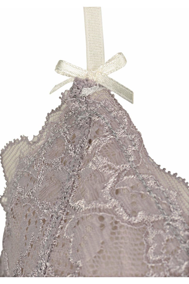 Lace V-Neck Nightgown, Alternate, color, Ecru
