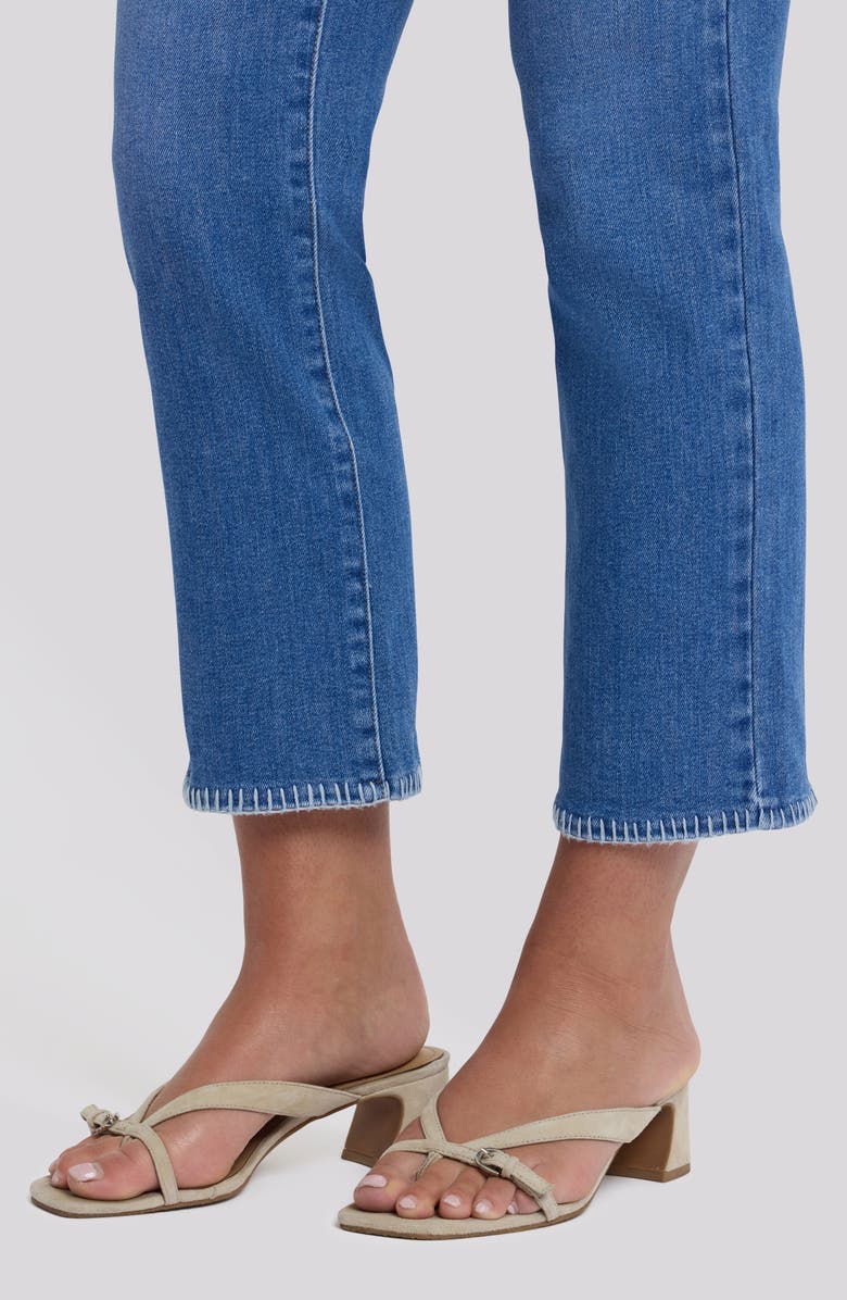 NYDJ Marilyn Blanket Stitch Detail Ankle Jeans, Alternate, color, Blue Paradise