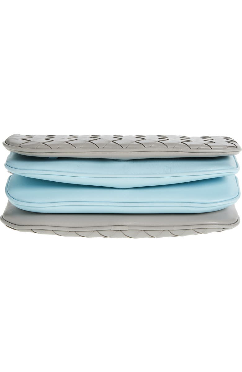 Bottega Veneta Intrecciato Leather Shoulder Bag, Alternate, color, 1597 Sterling