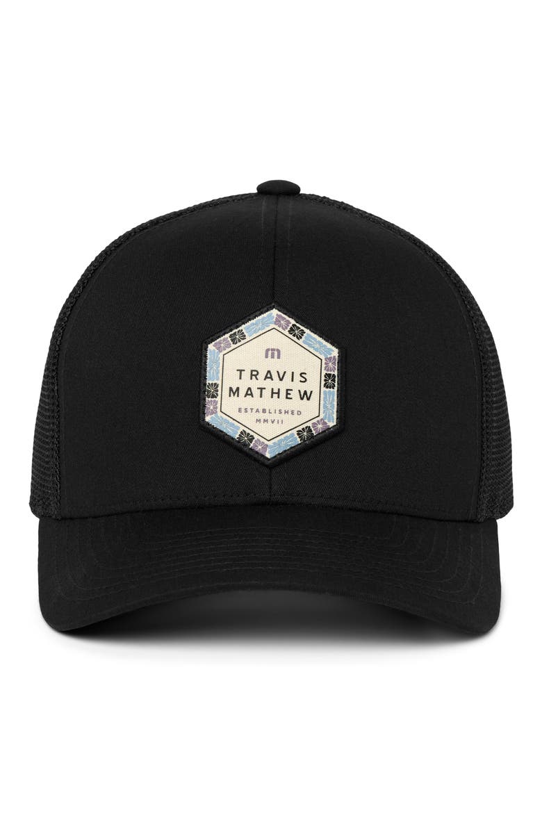 Cabana Patch Snapback Baseball Cap, Alternate, color, BLACK
