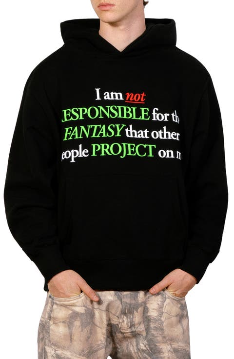 Responsible Graphic Cotton Blend Hoodie
