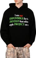 PLEASURES Responsible Graphic Cotton Blend Hoodie