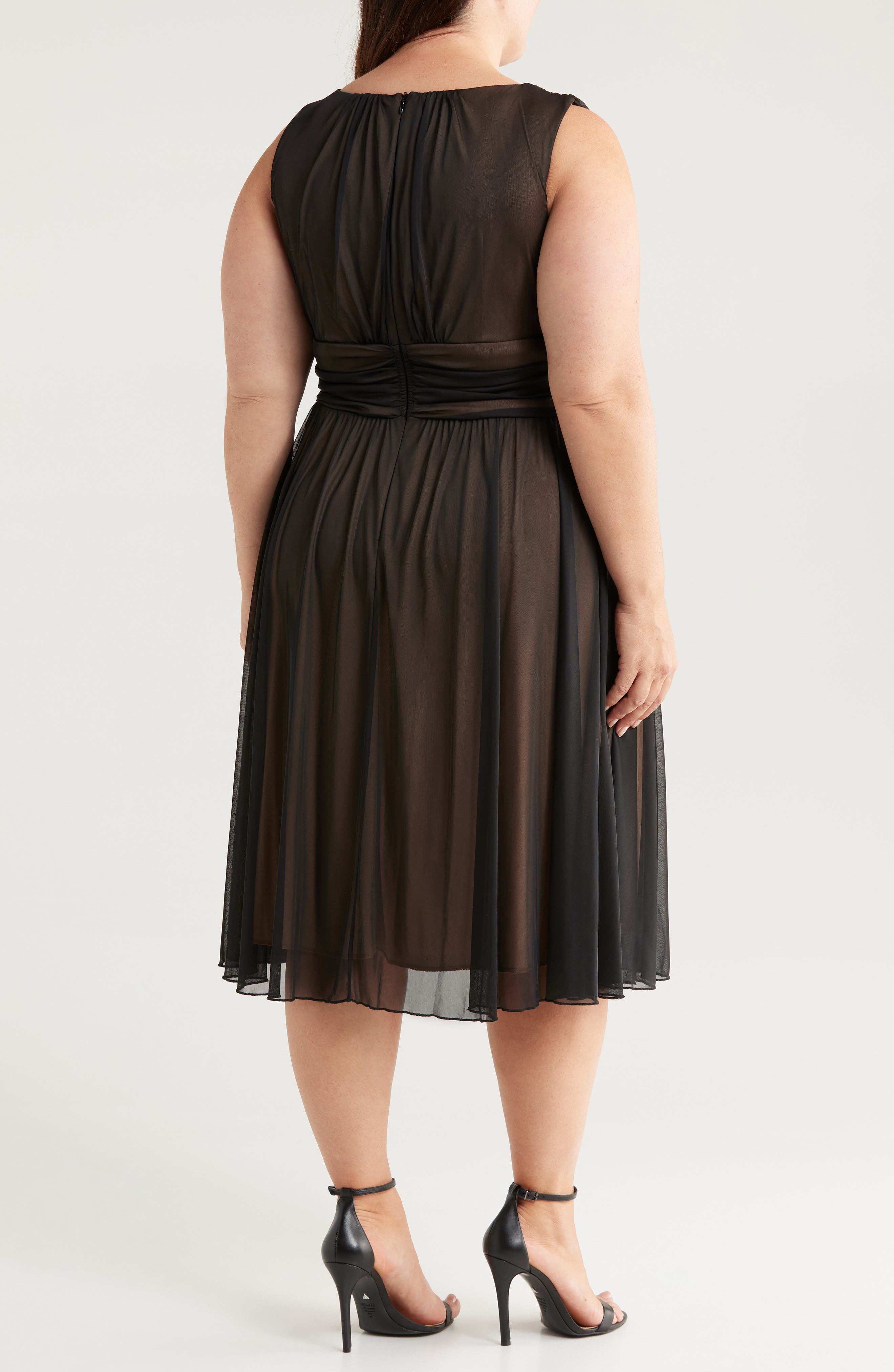 Chiffon Midi Cocktail Dress - image 2