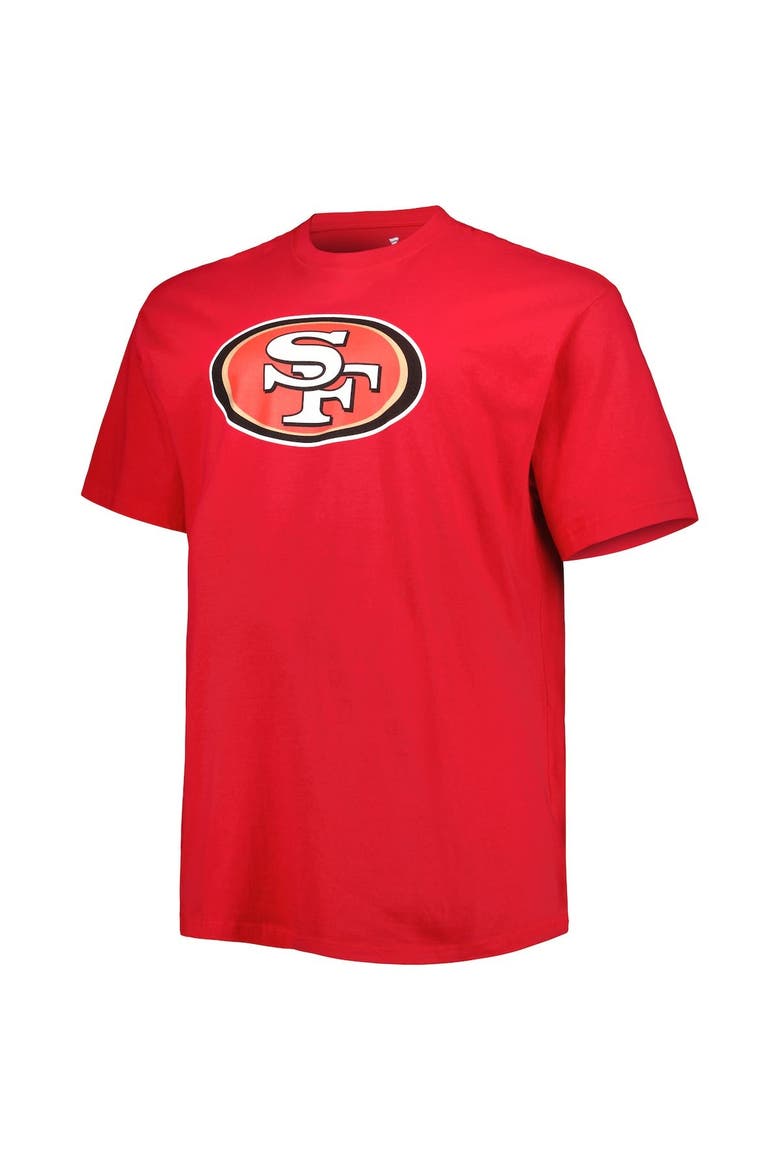 Men's Fanatics Branded Christian McCaffrey Scarlet San Francisco 49ers Big & Tall Player Name & Number T-Shirt, Alternate, color, Scarlet