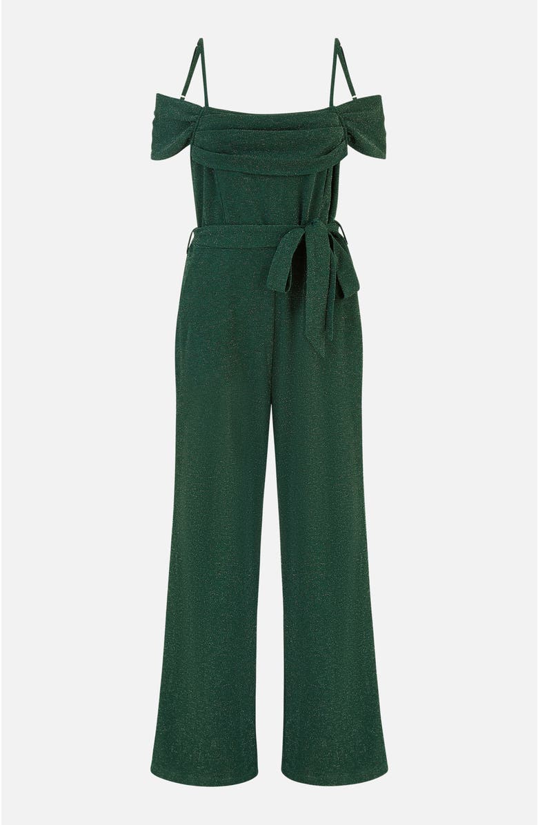 Yumi Sparkle Stretch Bardot Jumpsuit, Alternate, color,