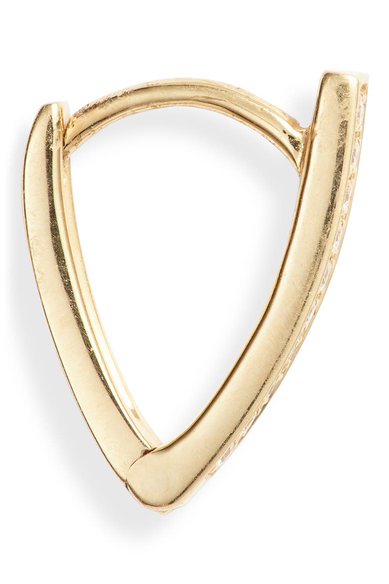 Kiera Diamond Bar Hoop Earrings (Nordstrom Exclusive), Alternate, color, DIAMOND/ YELLOW GOLD