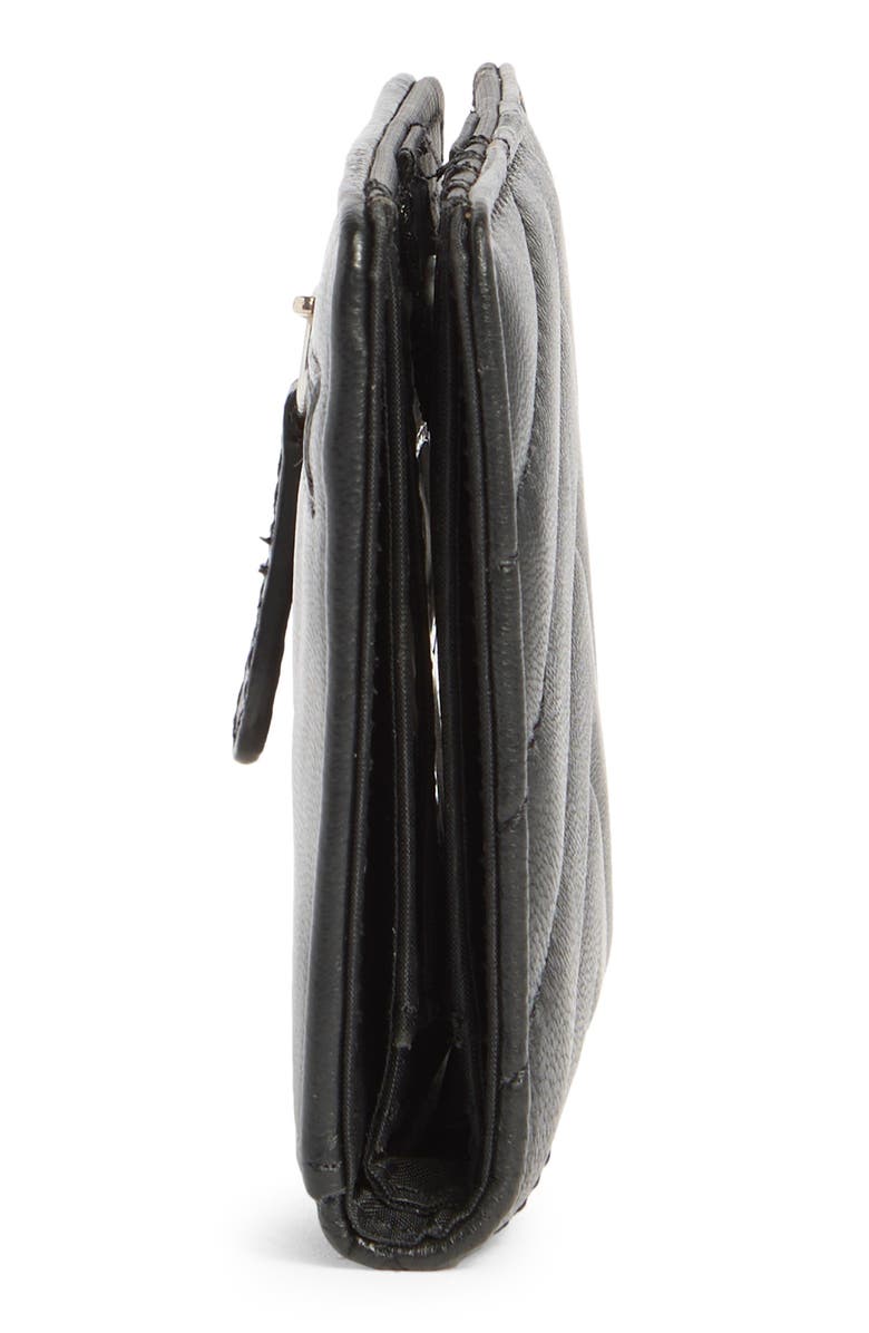 MUNDI SMALL LEATHER GOODS Quilted Bifold Wallet, Alternate, color, Black