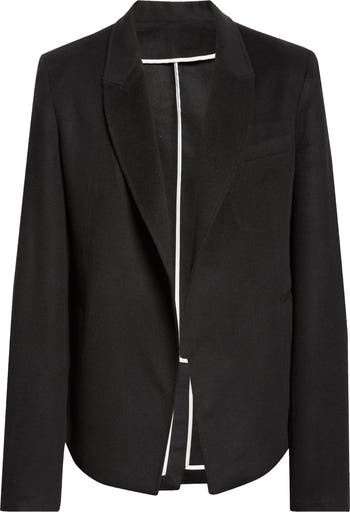 FRENCKENBERGER Liz Open Front Wool & Cashmere Blazer | Nordstrom