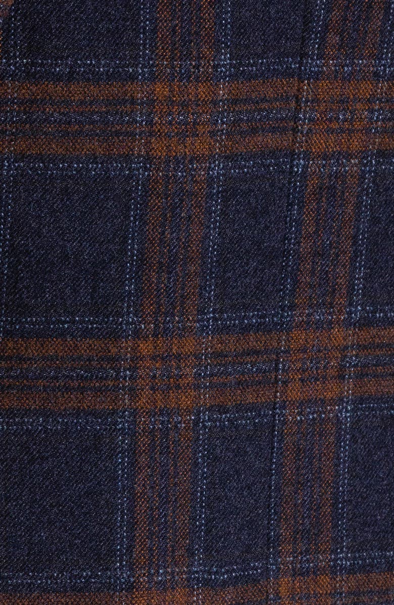 SAVILE ROW CO Navy Plaid Sport Coat, Alternate, color, Navy