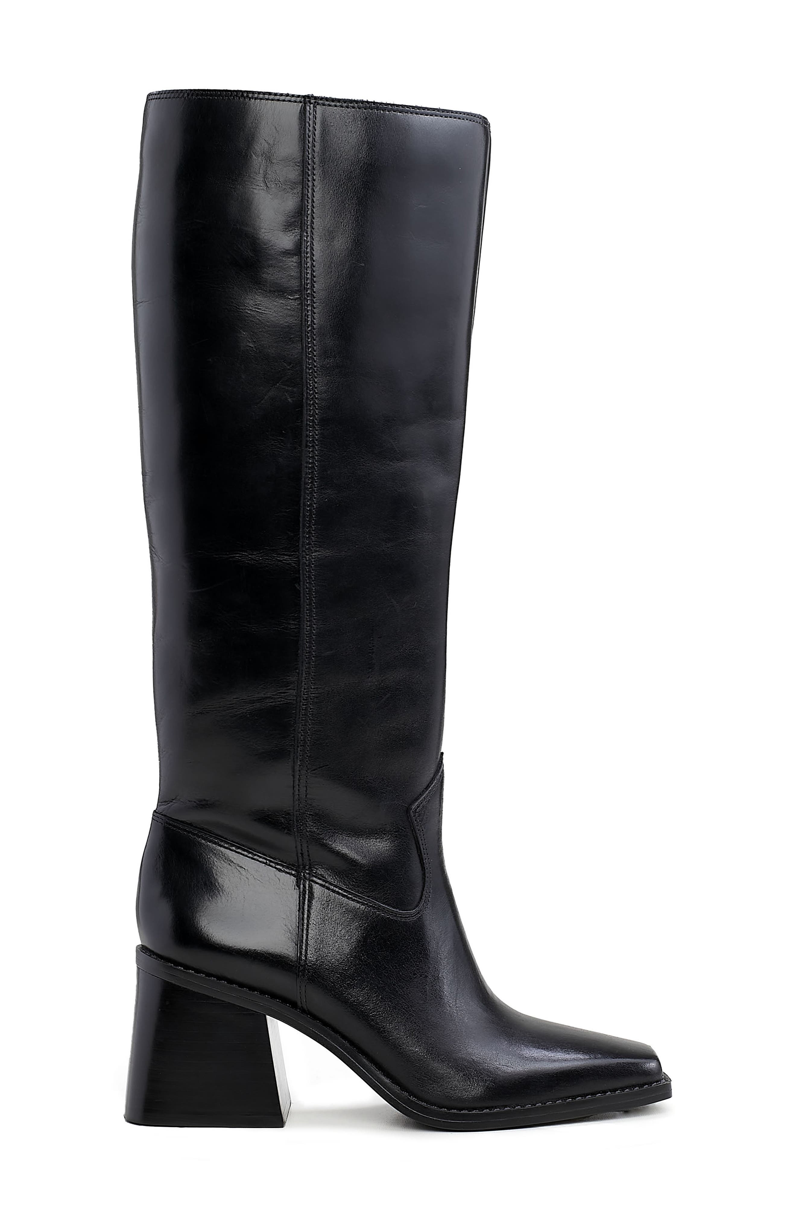 Vince Camuto Sangeti Knee High Boot, Alternate, color, Black Leather