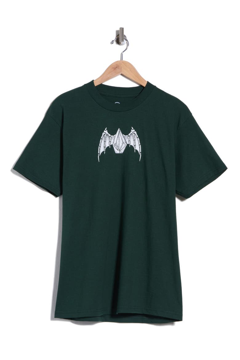 Hessian Graphic Tee, Main, color, FOREST GREEN