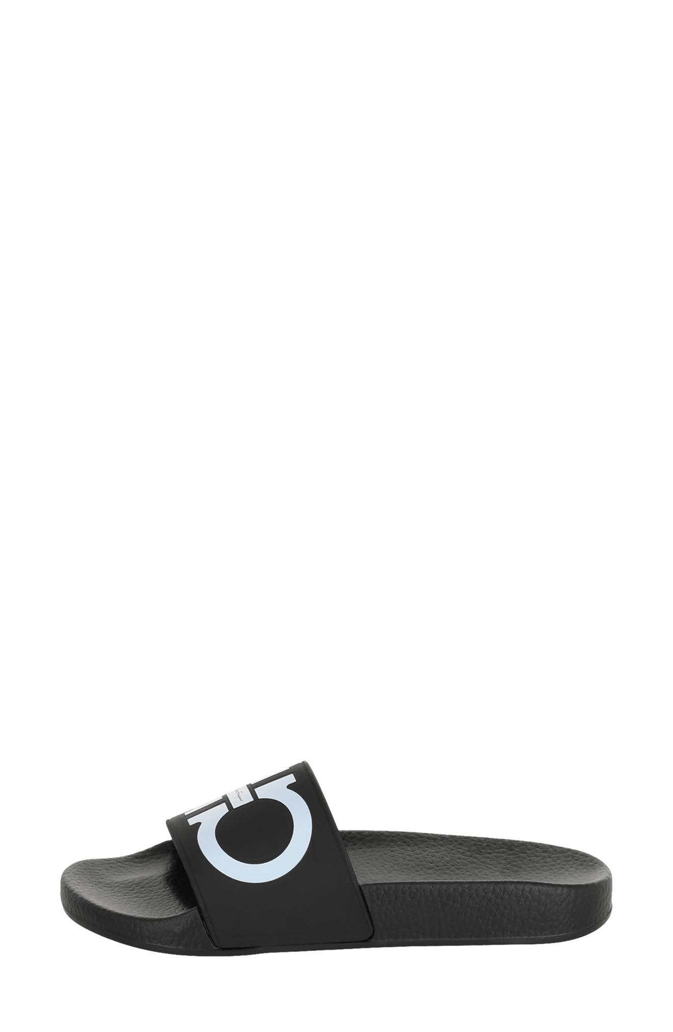 FERRAGAMO Groovy Gancini Slide Sandal, Alternate, color, 