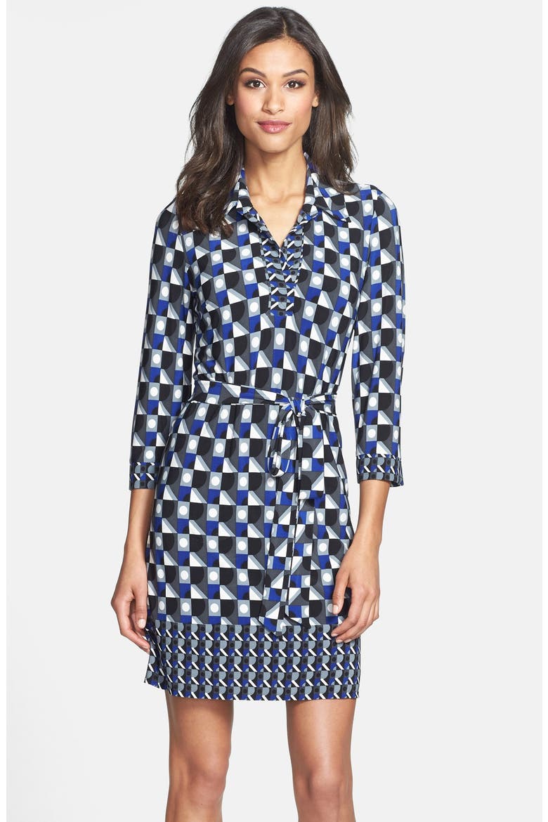 Matte Jersey Shirtdress, Main, color, STARLET MULTI COMBO
