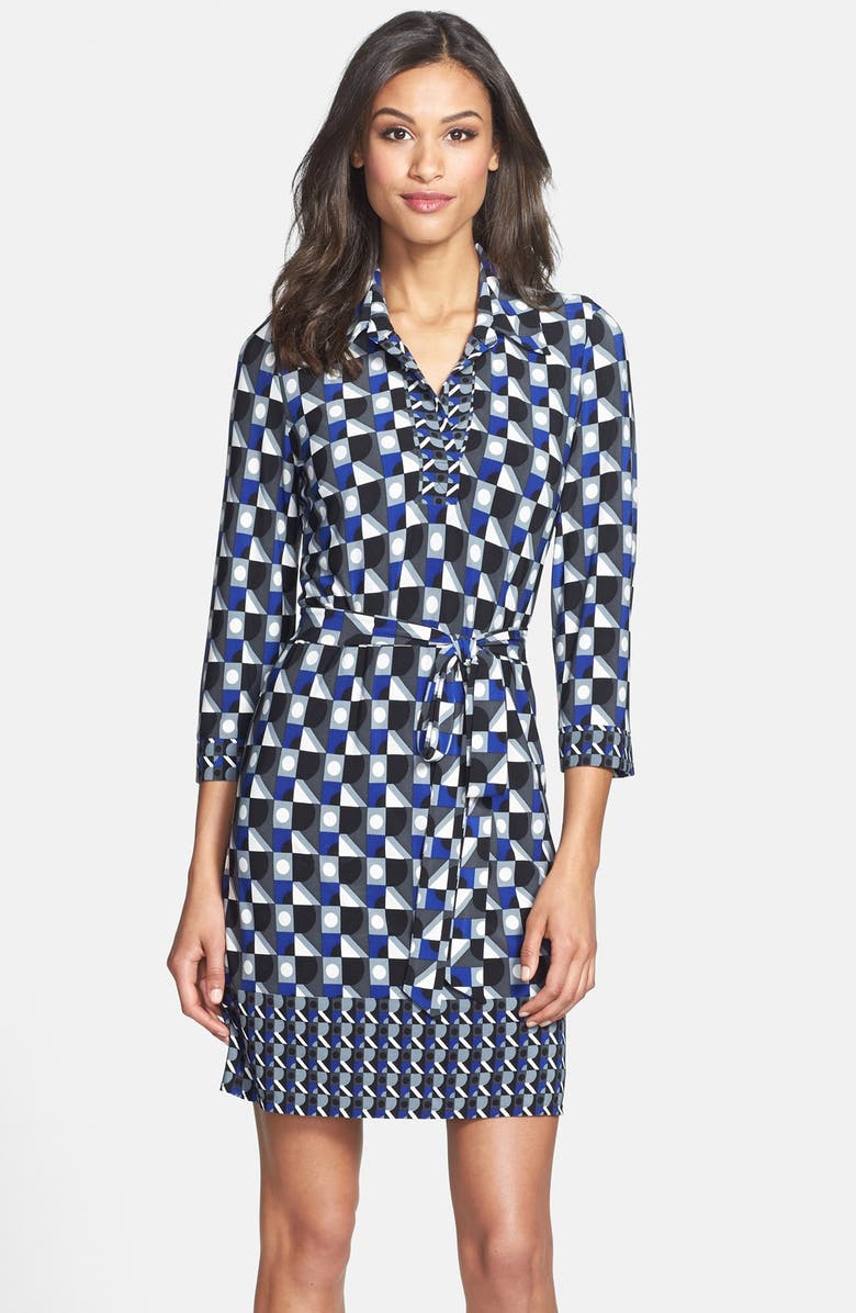 Laundry by Shelli Segal Matte Jersey Shirtdress, Main, color, 