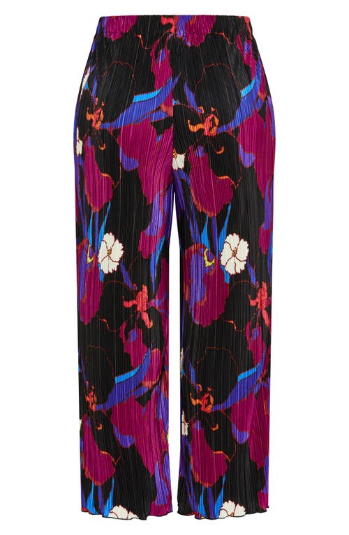 City Chic Kira Print Pants In Multi