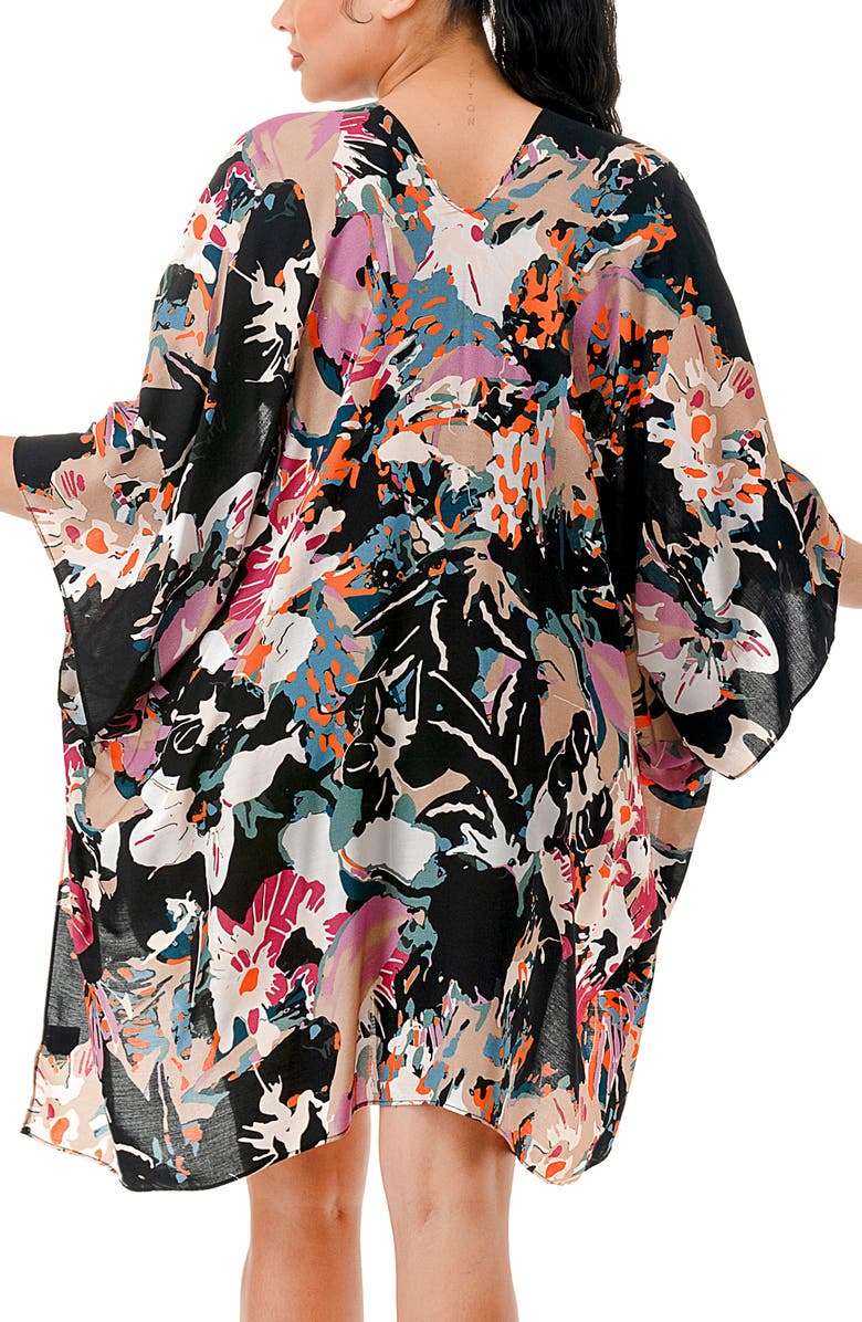 MARCUS ADLER Abstract Geometric Print Topper, Alternate, color, Black