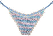 Capittana Isabella Multicolor Crochet Bikini Bottoms