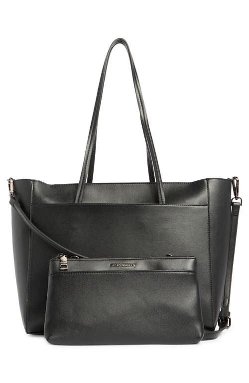 Steve Madden Reyden Belted Tote Bag In Black