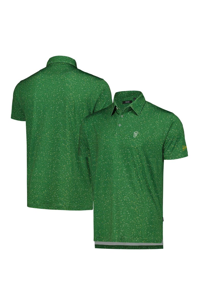 Breezy Golf Men's Breezy Golf Green WM Phoenix Open Splatter Polo, Main, color, Green
