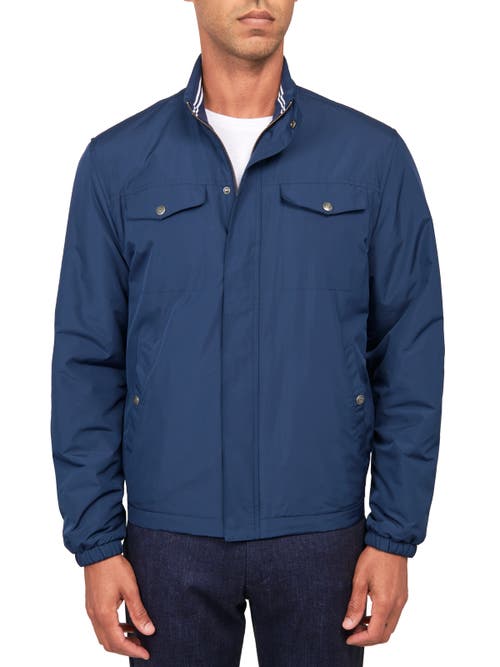 Construct Solid Hybrid Field Jacket In Navy
