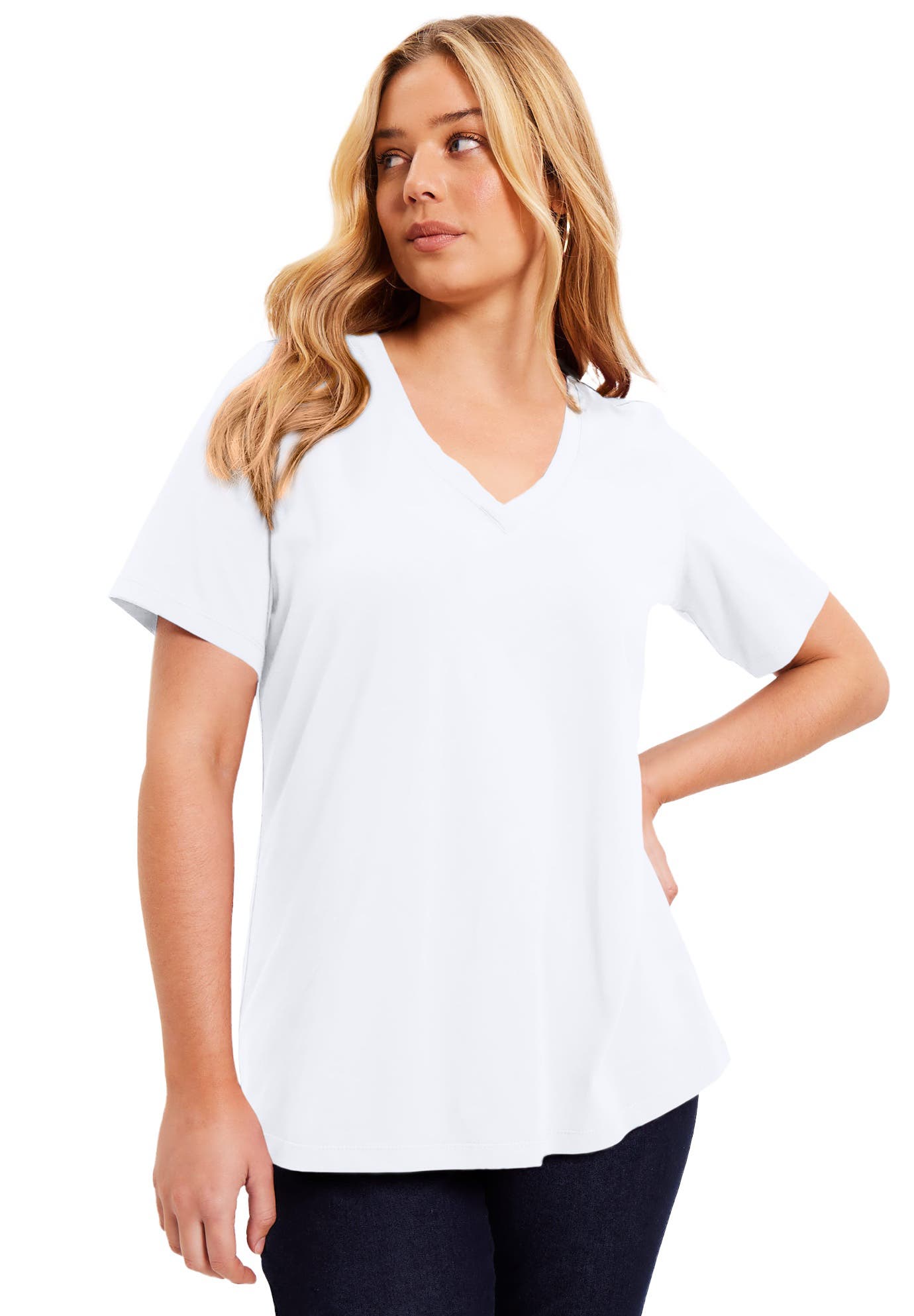 Short-Sleeve V-Neck One + Only Tee - image 3
