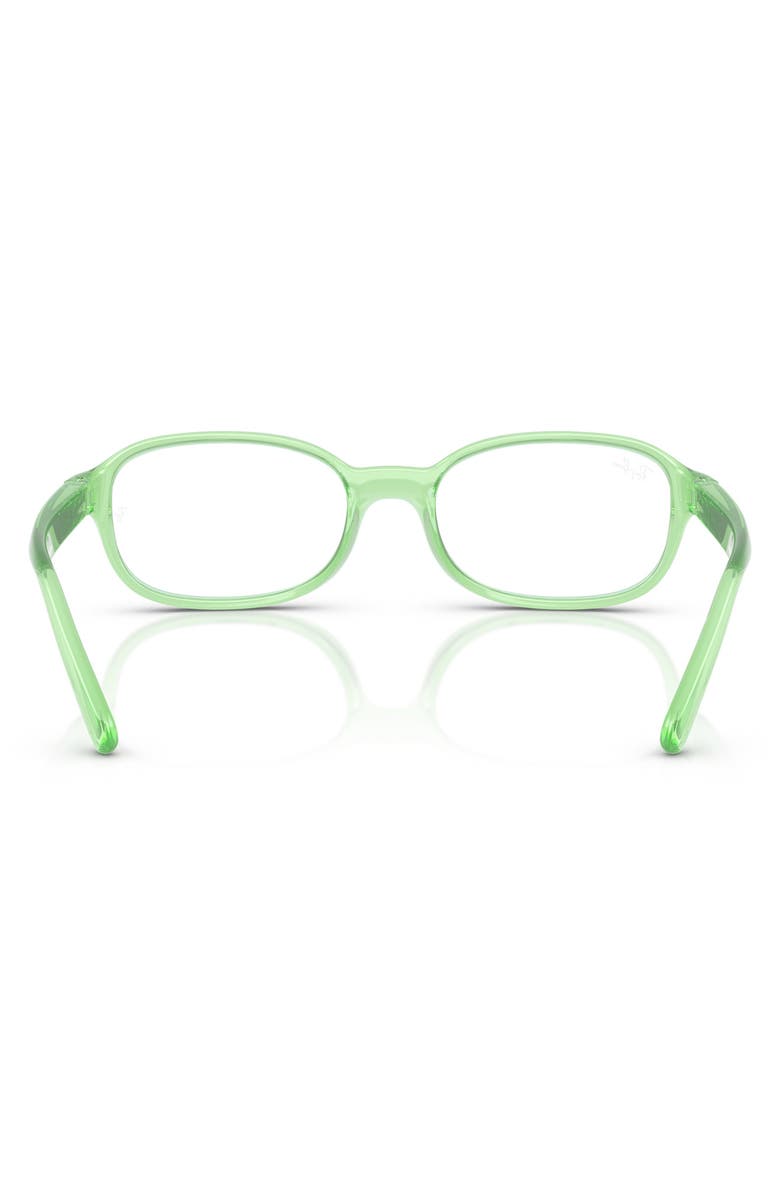 Ray-Ban Kids' 44mm Small Pillow Optical Glasses, Alternate, color, Transparent Green