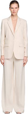 SANDRO Striped tailored jacket