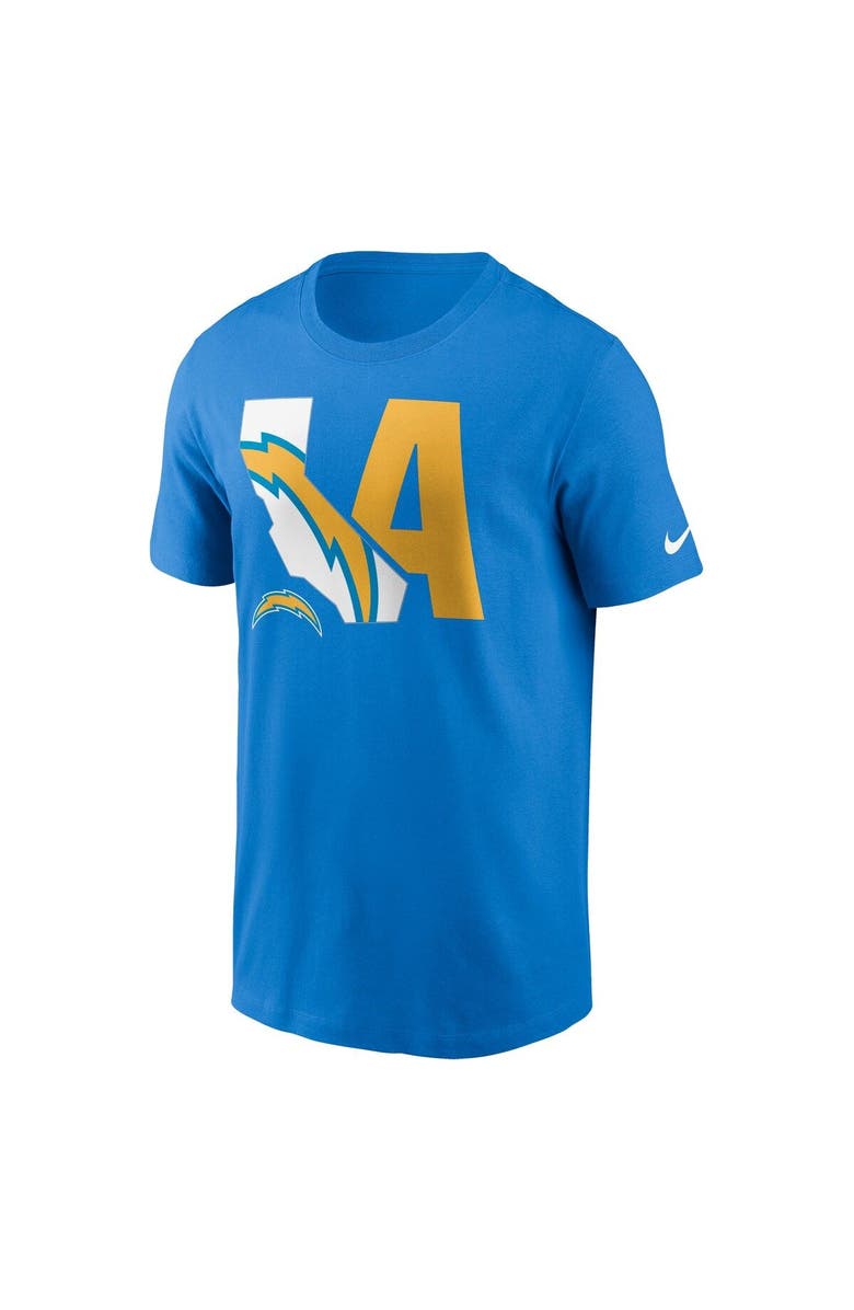 Nike Men's Nike Powder Blue Los Angeles Chargers Local Essential T-Shirt, Alternate, color,