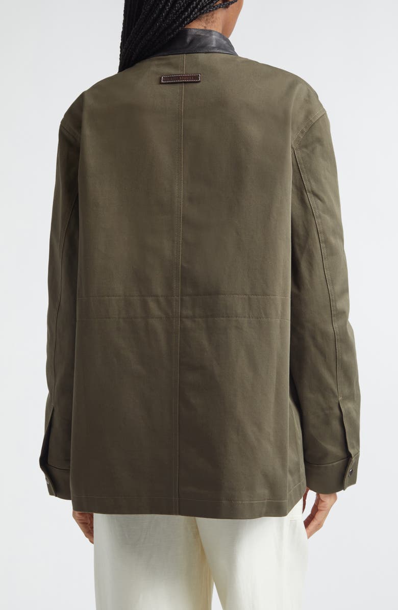 Wales Bonner Vision Cotton Field Jacket, Alternate, color, Olive / Black