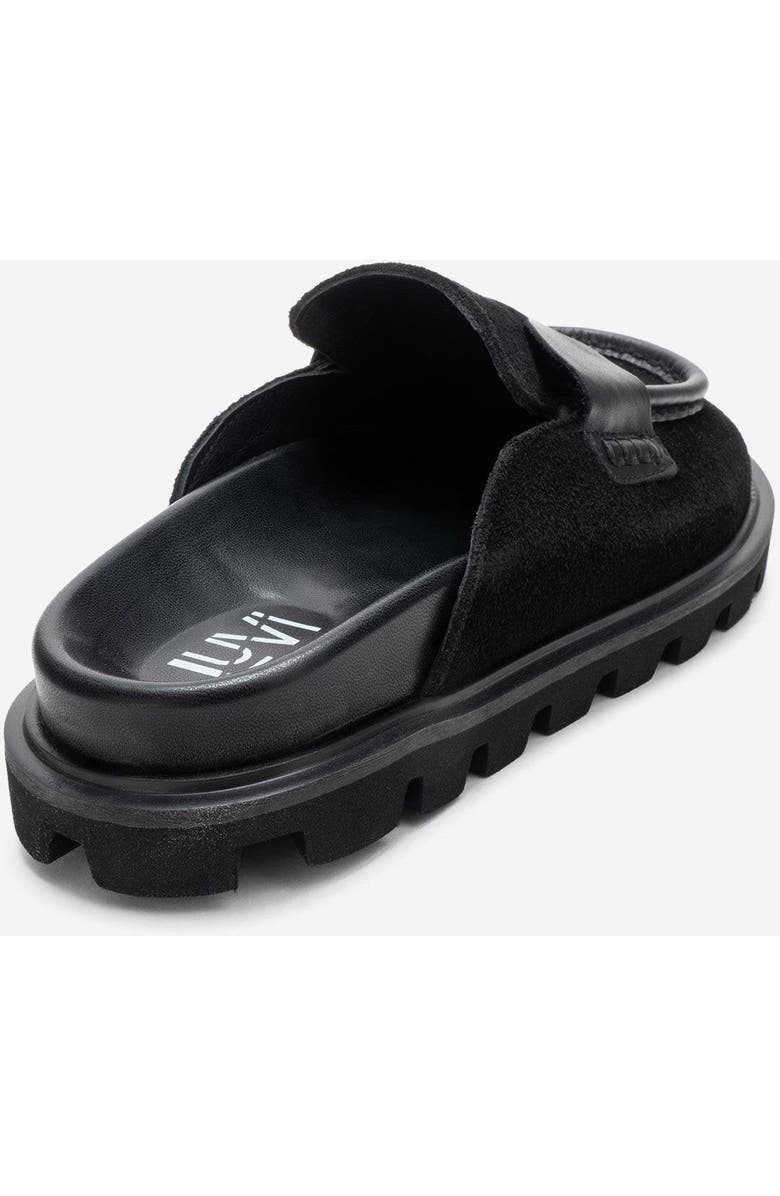 Forever & Always Shoes Vela Leather Slipper, Alternate, color, Black Suede