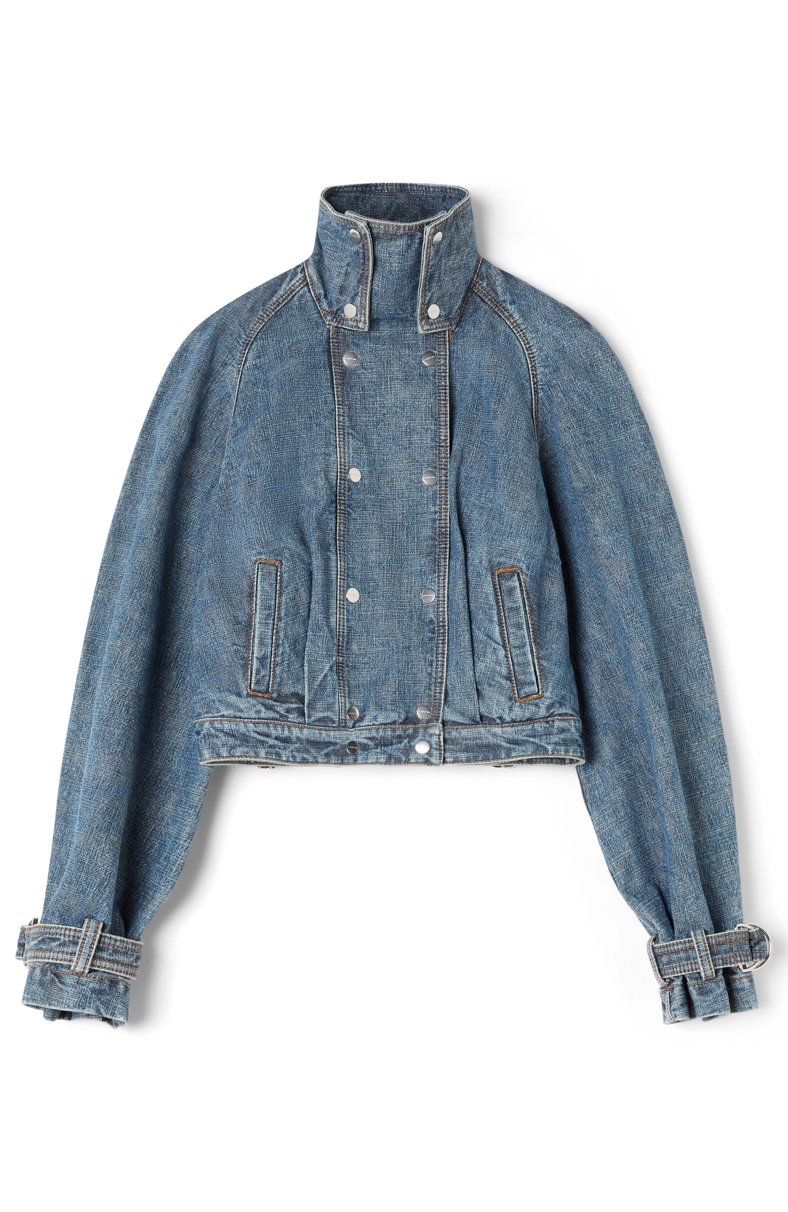 Blue Short Denim Jacket - image 2