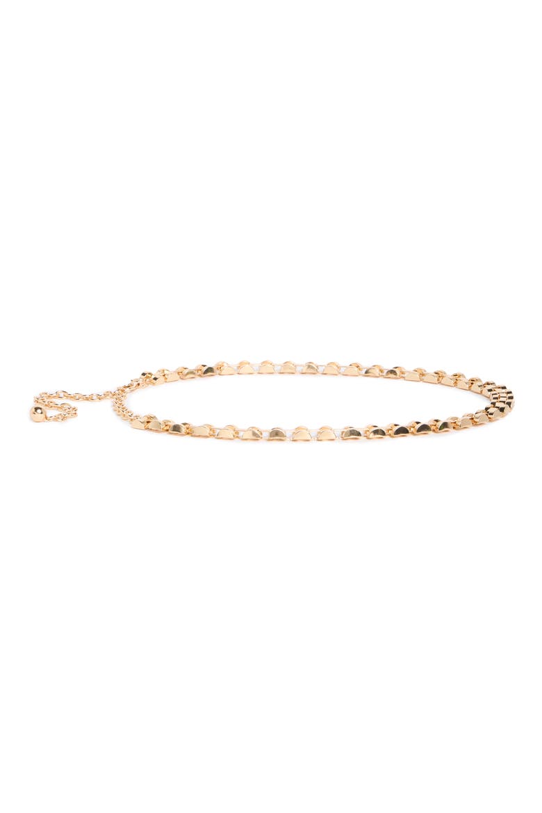 Square Chain Belt, Main, color, GOLD
