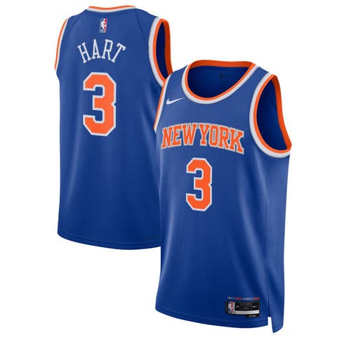 Unisex Nike Josh Hart Blue New York Knicks Swingman Player Jersey - Icon Edition