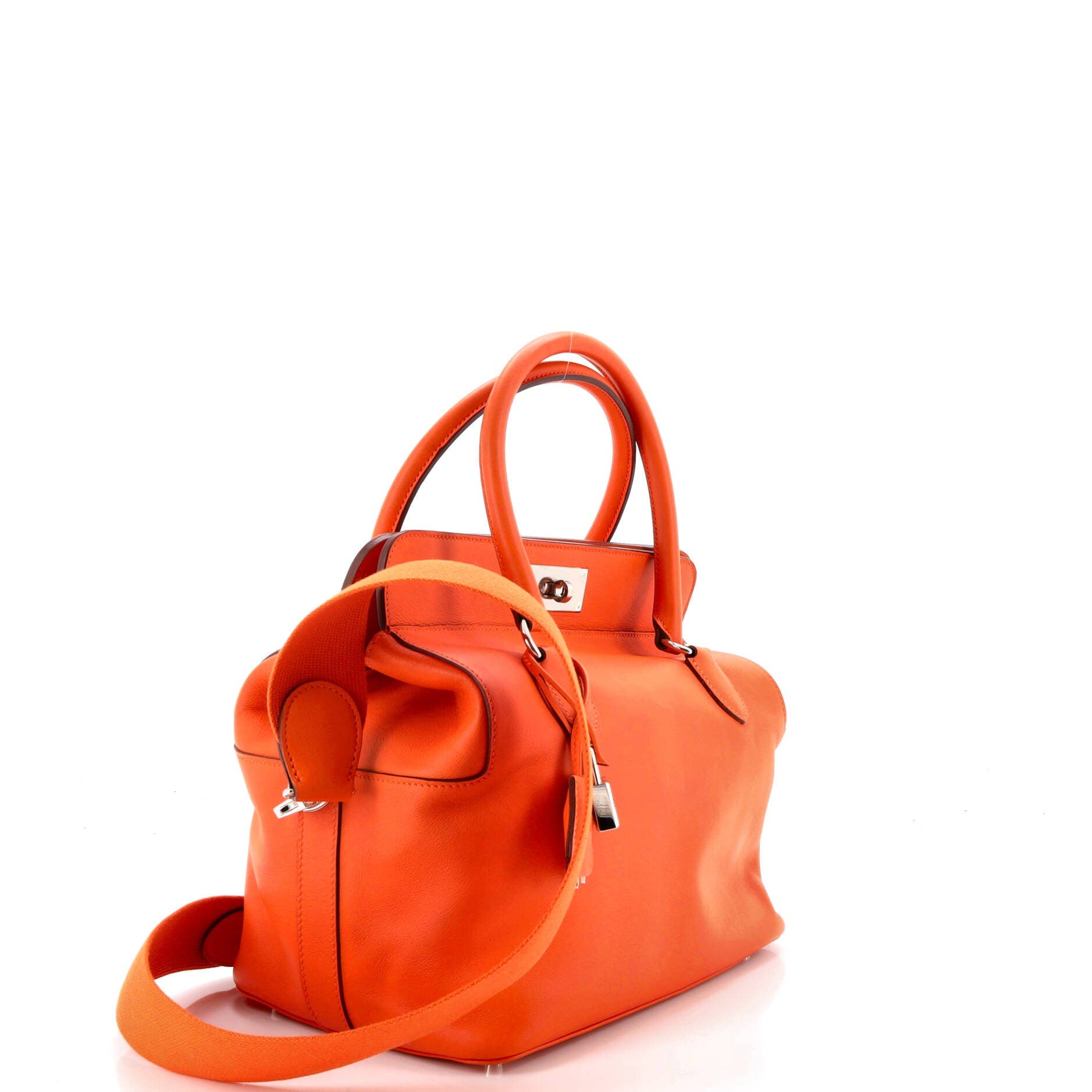 Pre-Owned Hermes Toolbox Bag Swift 26, Alternate, color, Feu