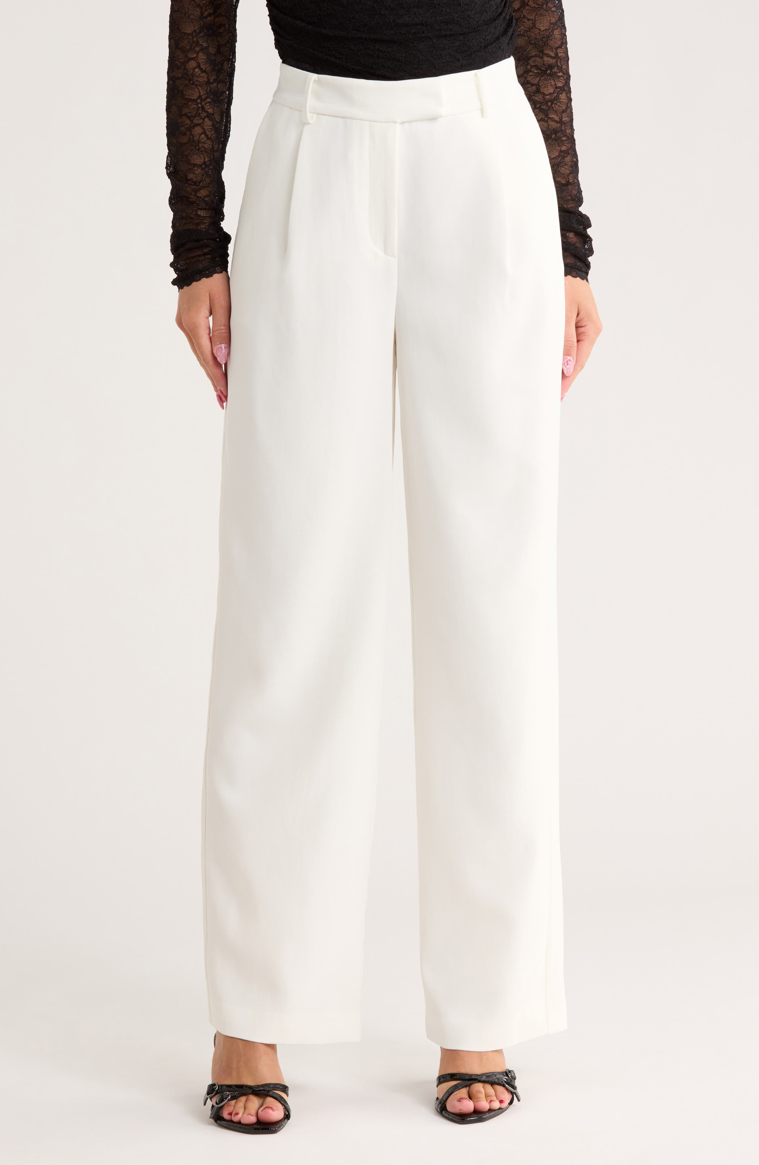 Simkhai Novia Pleated Straight Leg Pants