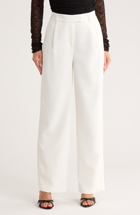 Novia Pleated Straight Leg Pants