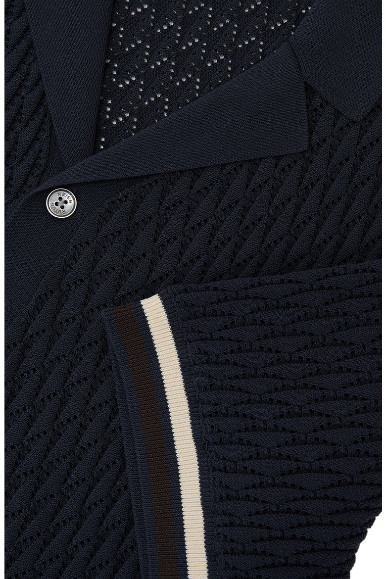 Bilsby Textured Knit Camp Shirt, Alternate, color, NAVY