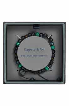 Men's Warrior Semiprecious Stone Beaded Bracelet