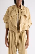 Isabel Marant Tricia Draped Bomber Jacket