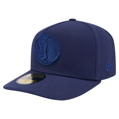 Men's New Era  Navy Dallas Mavericks Colorpack A-Frame Pinch Front 59FIFTY Fitted Hat