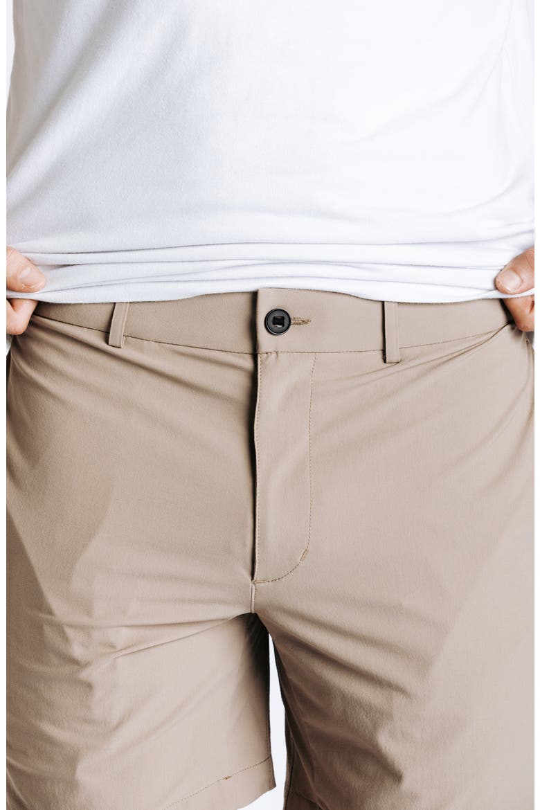 Evolution Hybrid Nylon Stretch Twill Chino Shorts, Alternate, color, SAND