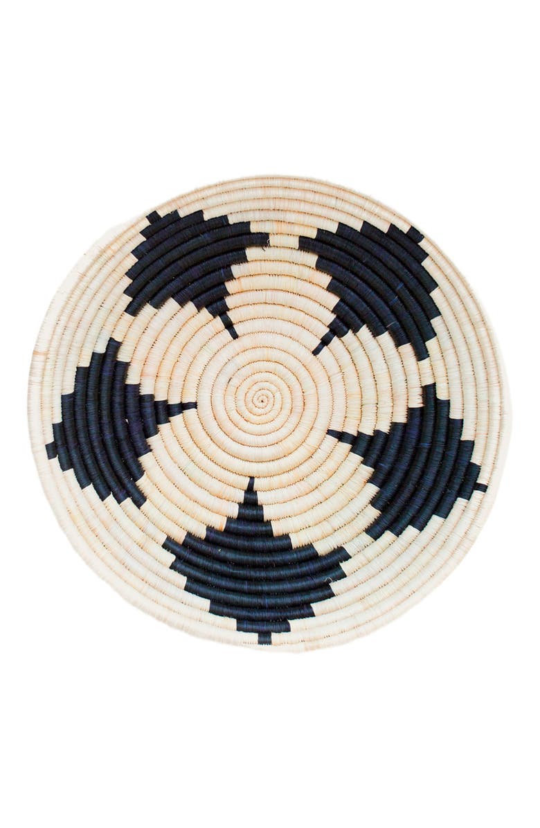 indego africa Petal Raffia Plateau, Main, color, Natural And Black