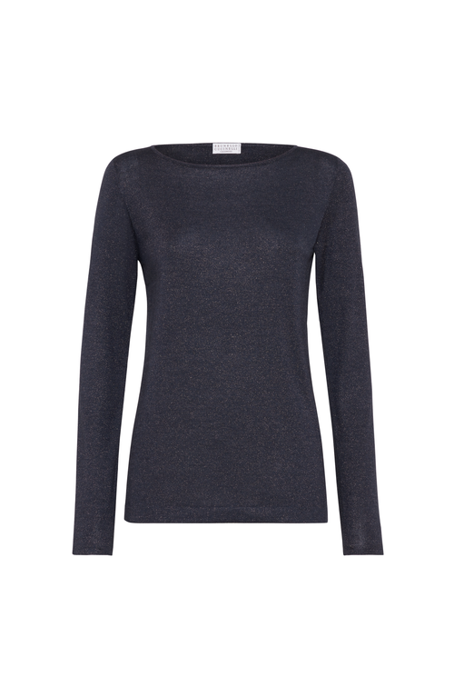 Brunello Cucinelli Sparkling Sweaters And Cardigans Blue In Blue