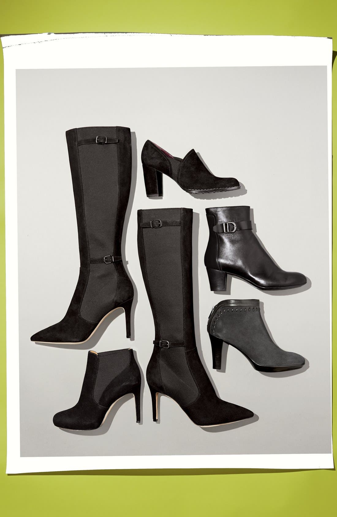 'Bijoux' Bootie (Nordstrom Exclusive), Alternate, color, BLACK SUEDE